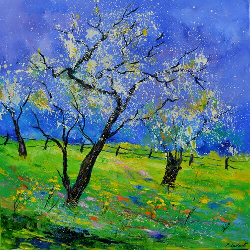 Orchard in spring  - Exclusively on sale on Singulart Pol Ledent