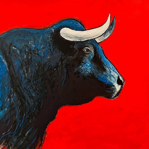 Blue Bull Head 2 - Red Shabs Beigh