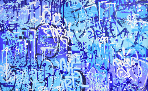 WALL ART BLUE Vincent Bardou