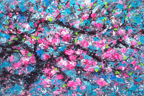 Peach blossom in Spring ( - 80 x 120 cm) Le Anh Tuan Le Anh