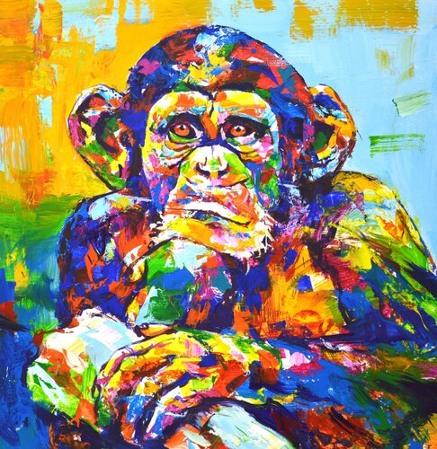 A monkey. Iryna Kastsova