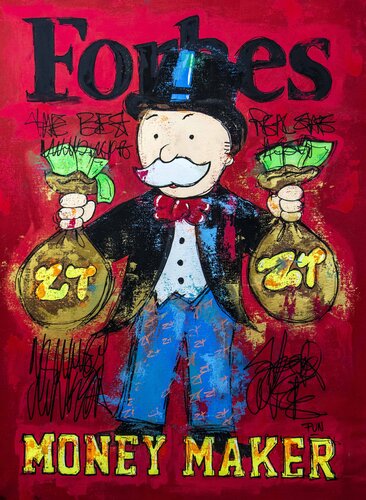 Monopoly Man Poland Zloty Money Bags Forbes Magazine Carlos Pun