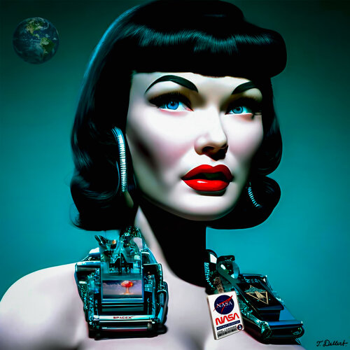 Robot Bettie in  Cyber Space Thomas Dellert