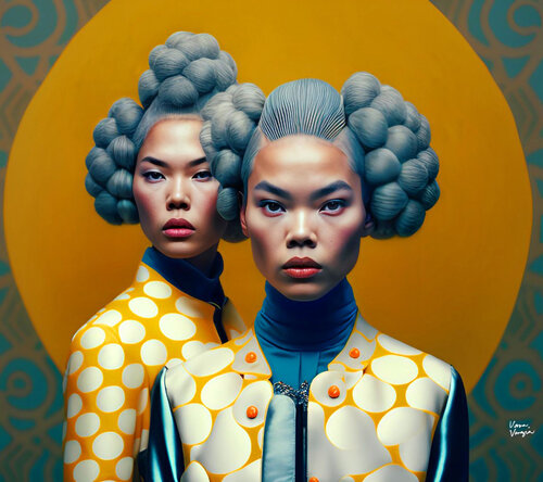 Two Futuristic Chinese Models Vava Venezia Dellert
