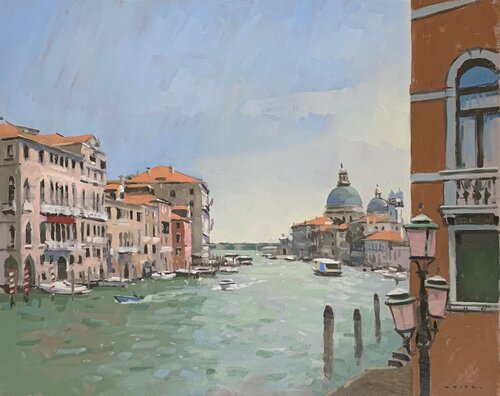 The Grand Canal, Venice, mid morning sun Andrew Hird