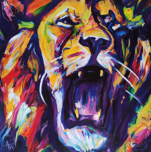 Serengeti Roar - Portrait of a Lion Angie Wright