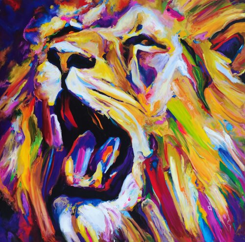 Savannah King- Portrait of a Lion Angie Wright