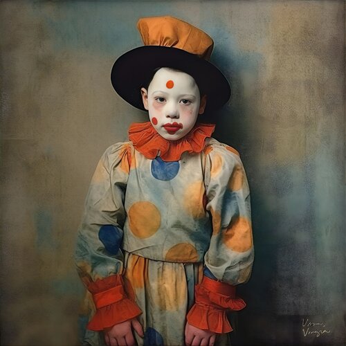 Child Clown 16 Vava Venezia Dellert