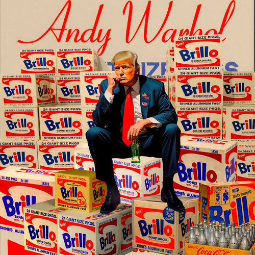 Andy Warhol and Donald Trump America  Heroes Vava Venezia Dellert