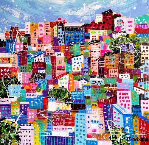Urban anthill - colorful city Aliaksandra Tsesarskaya