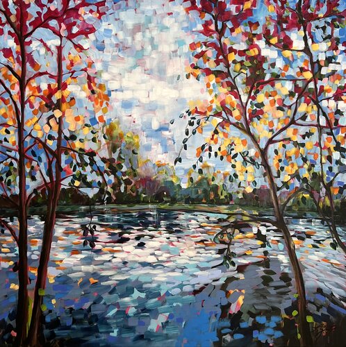 Autumn At The Pond 1 Sandra Gebhardt-Höpfner