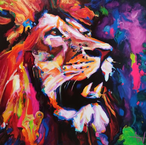Kalahari King - Portrait of a Lion Angie Wright
