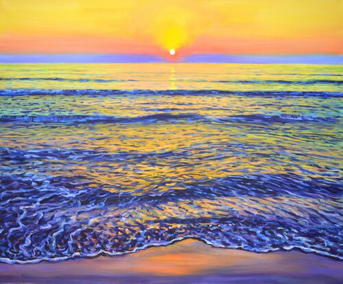 Ocean sunset. Iryna Kastsova