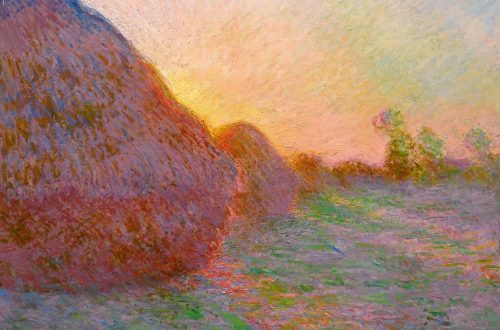 The painting from Claude Monet’s “Meules” (“Grainstacks”) series sold for over 110 million on Tuesday. Image via Sotheby’s.