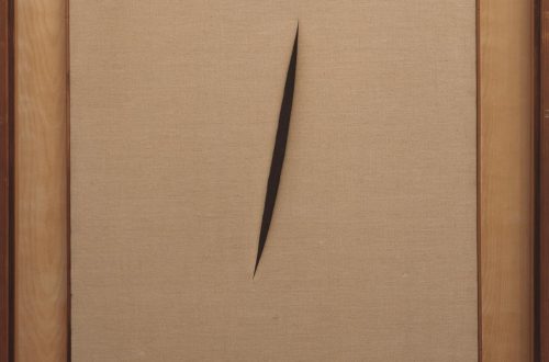 Spatial Concept 'Waiting' 1960 by Lucio Fontana 1899-1968